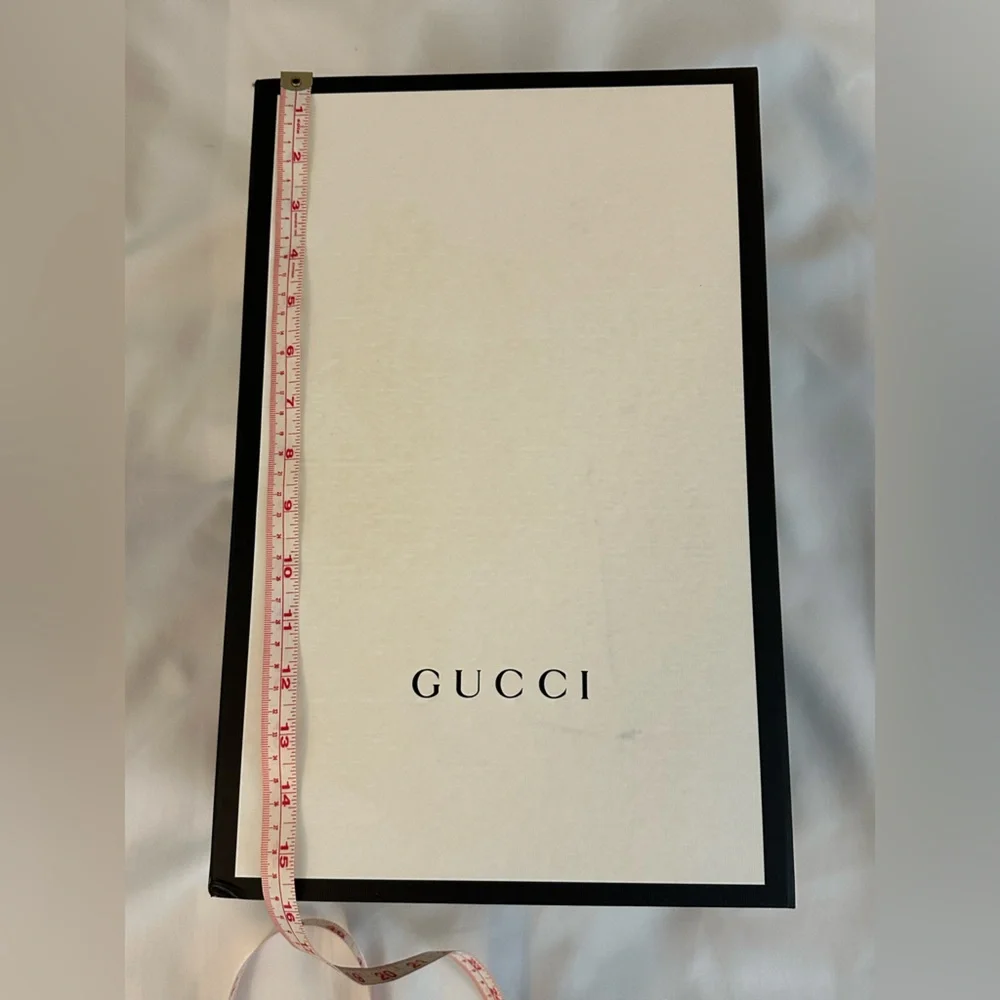 Authentic Gucci Ivory and Black Gift Storage Box